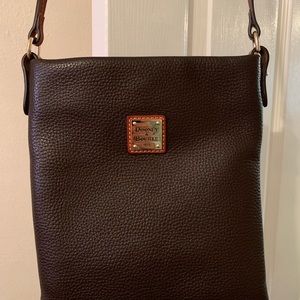 Dooney and Bourke dark brown crossbody purse. Mint condition with dust bag